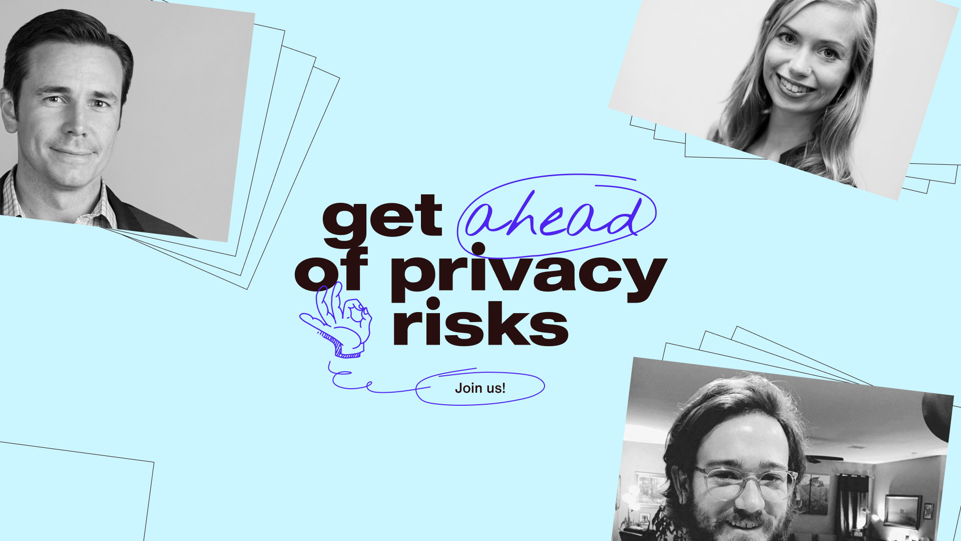 headshots of webinar speakers for mediamonks webinar on privacy regulations