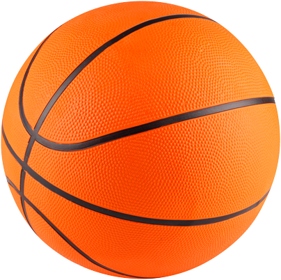 An orange basketball