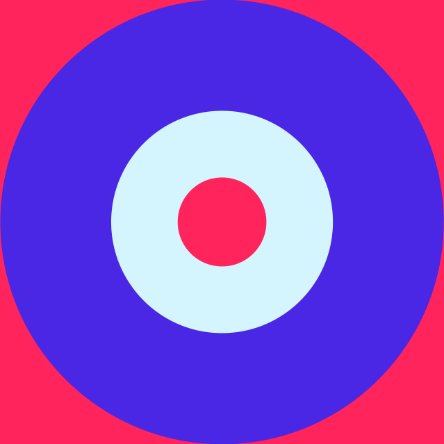 Colorful shapes changing