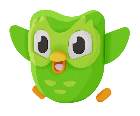 Duolingo's mascot duo