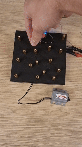 a controller with a hand pushing buttons