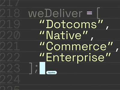 code styling on a blank desktop screen