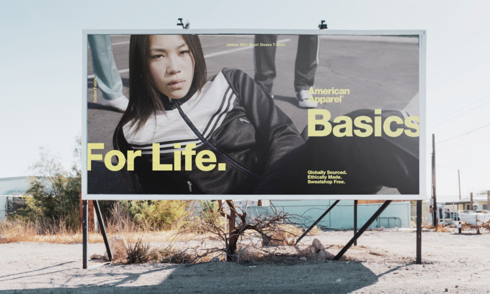 A billboard ad on a street in new york city