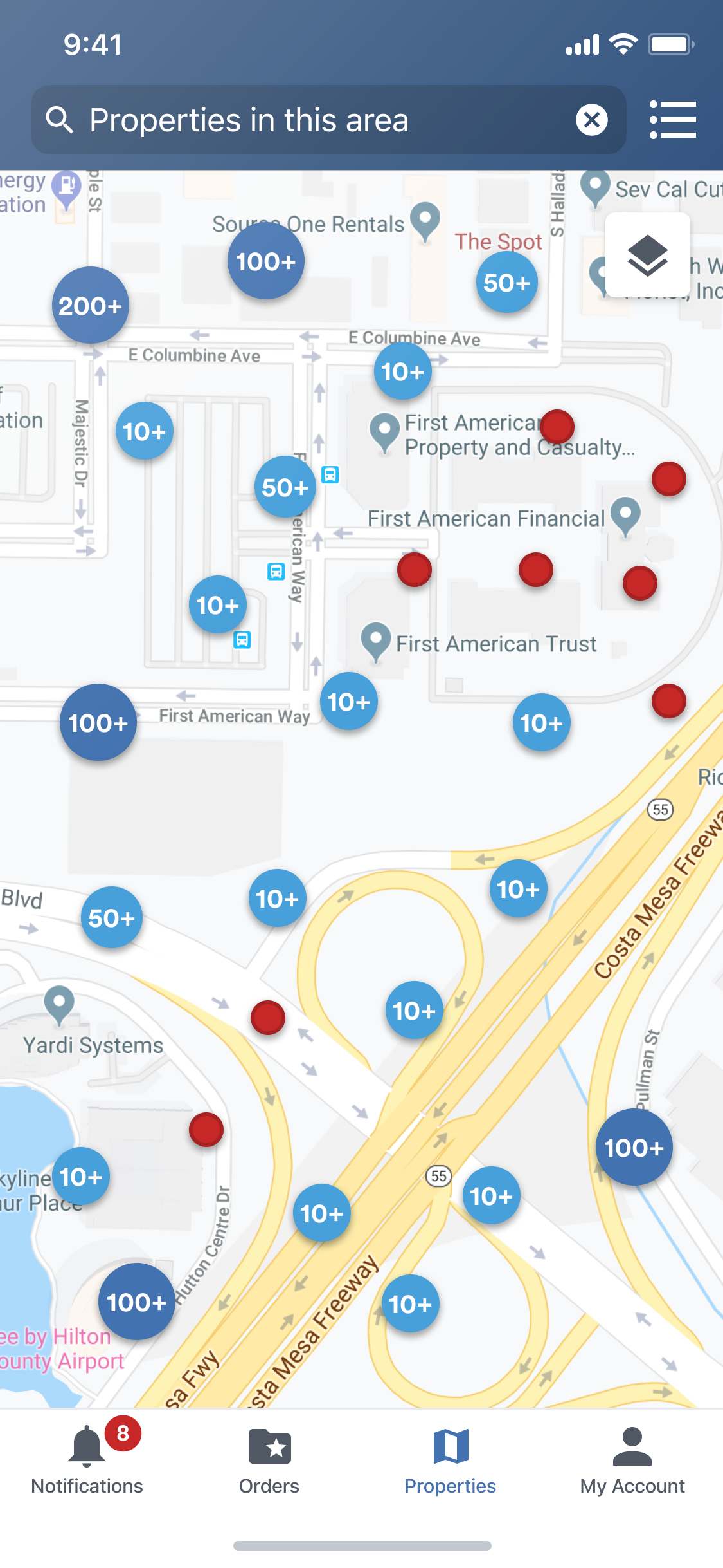 First American app on a mobile phone