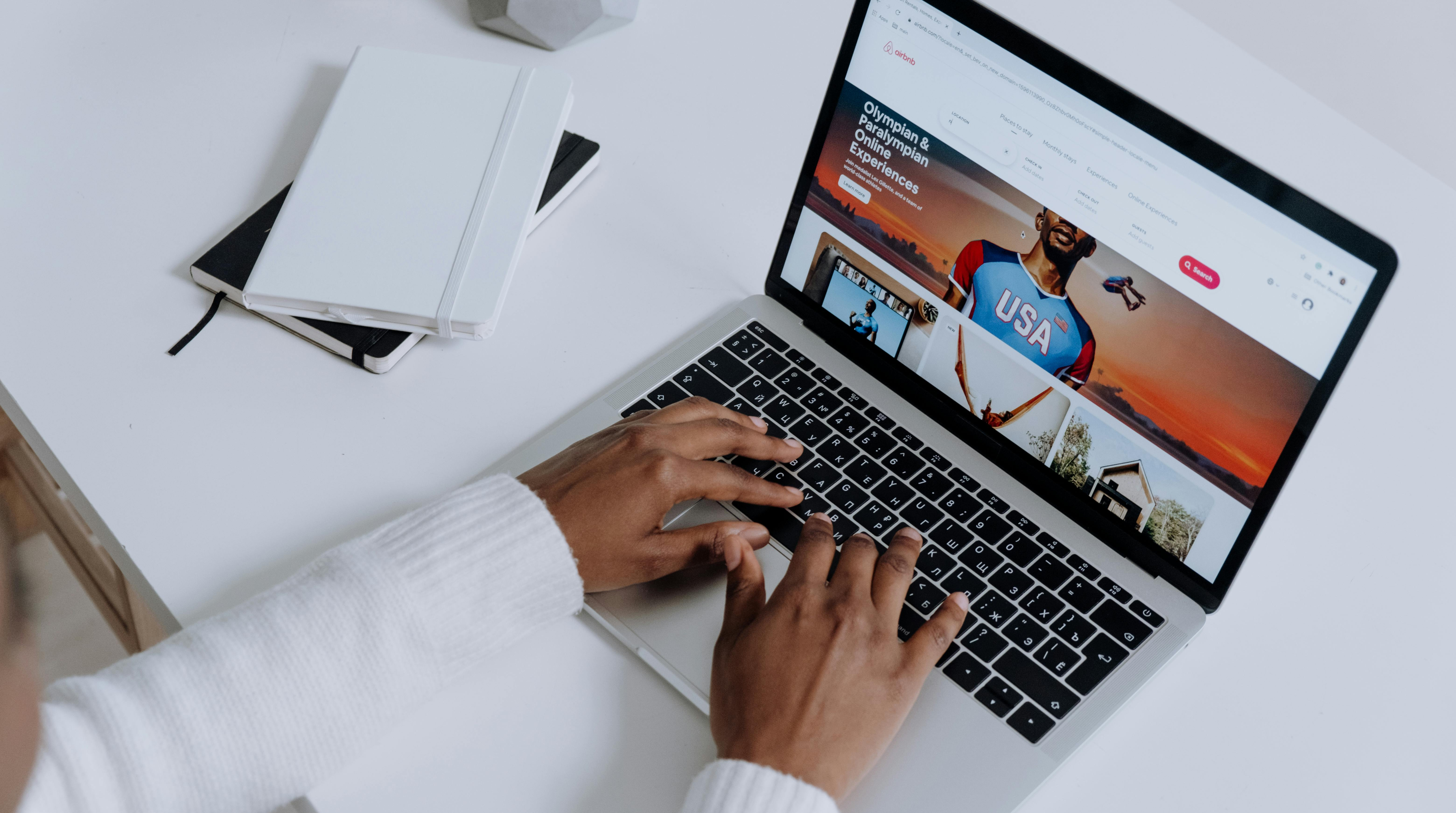 Person browsing online