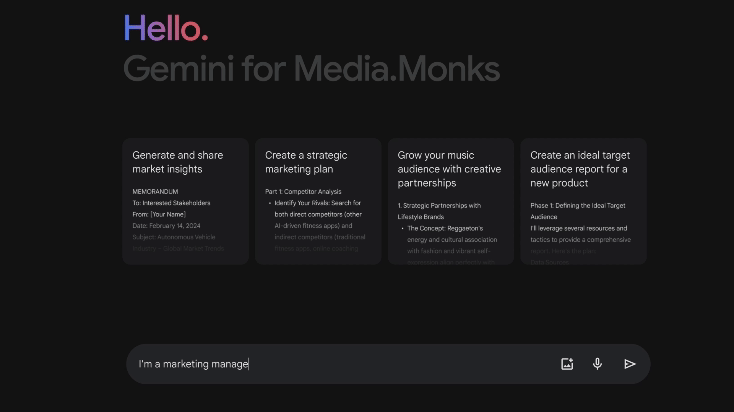 Conversation with Google Gemini LLM to create personas for Hatch