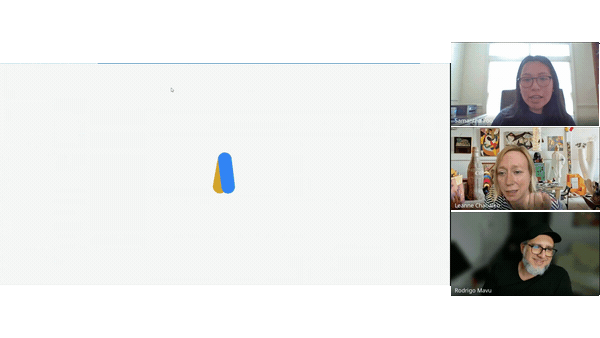 Media.Monks team discussing Performance Max ad strategy on a virtual meeting