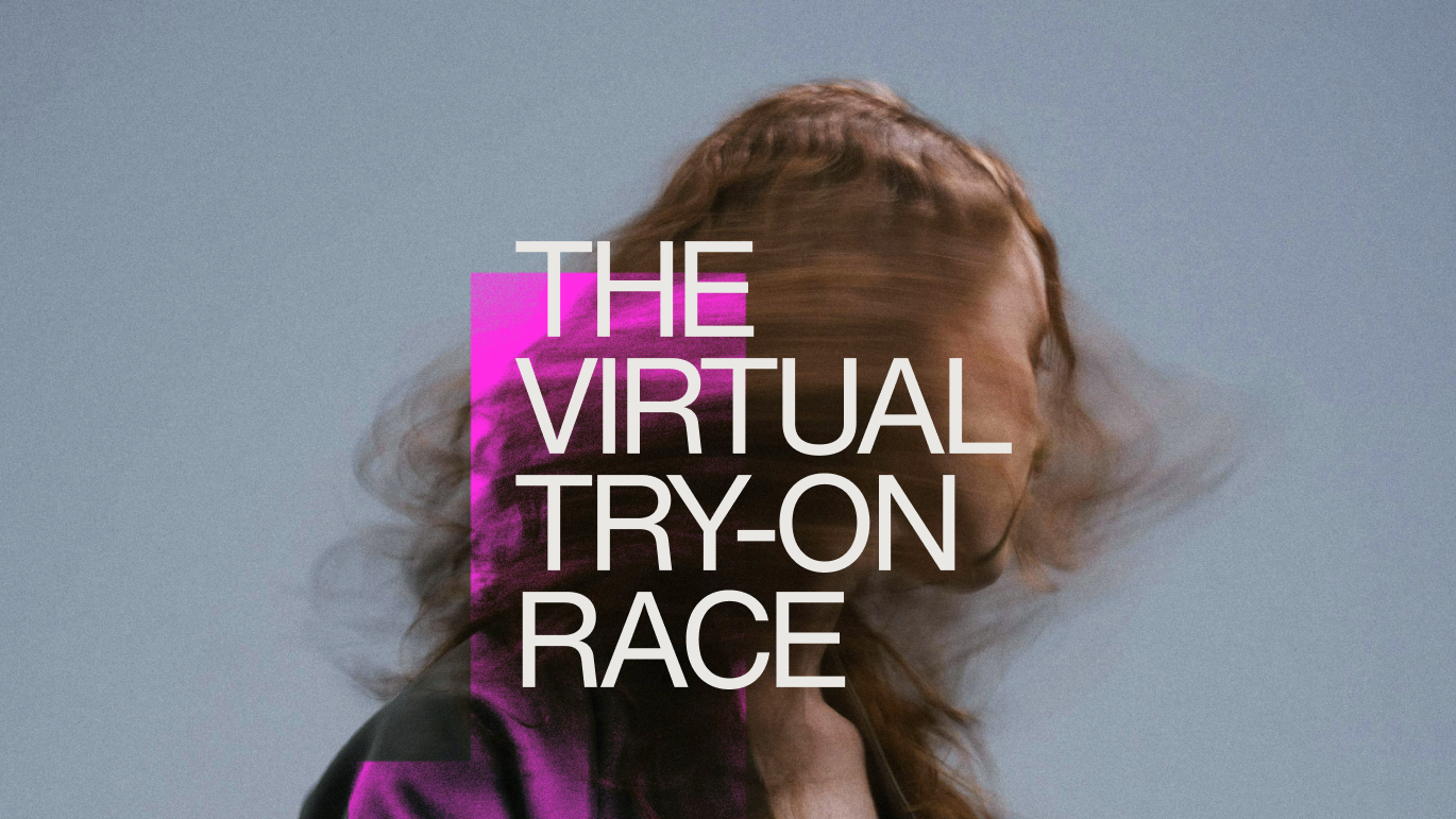 A woman shaking her long brown hair with an all caps title