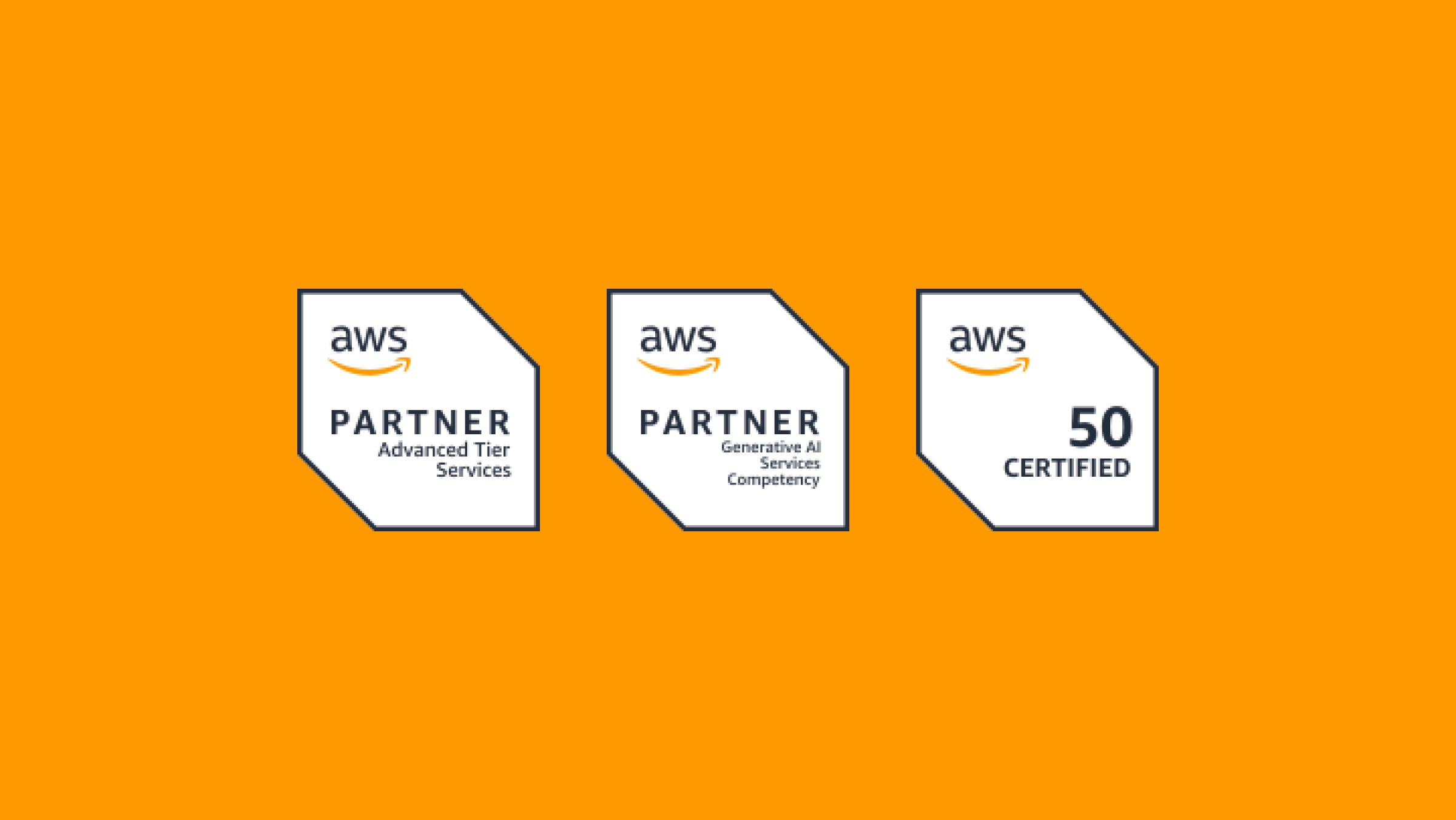 Amazon web services badges