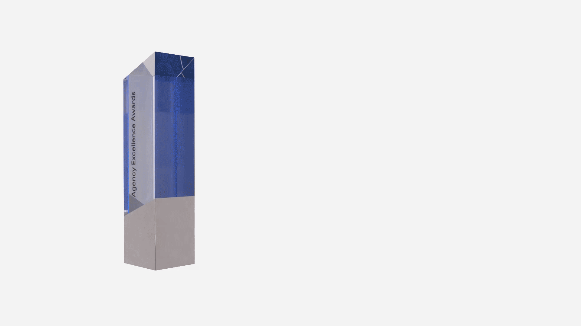 Google Agency Excellence awards finalist statuette on a white background