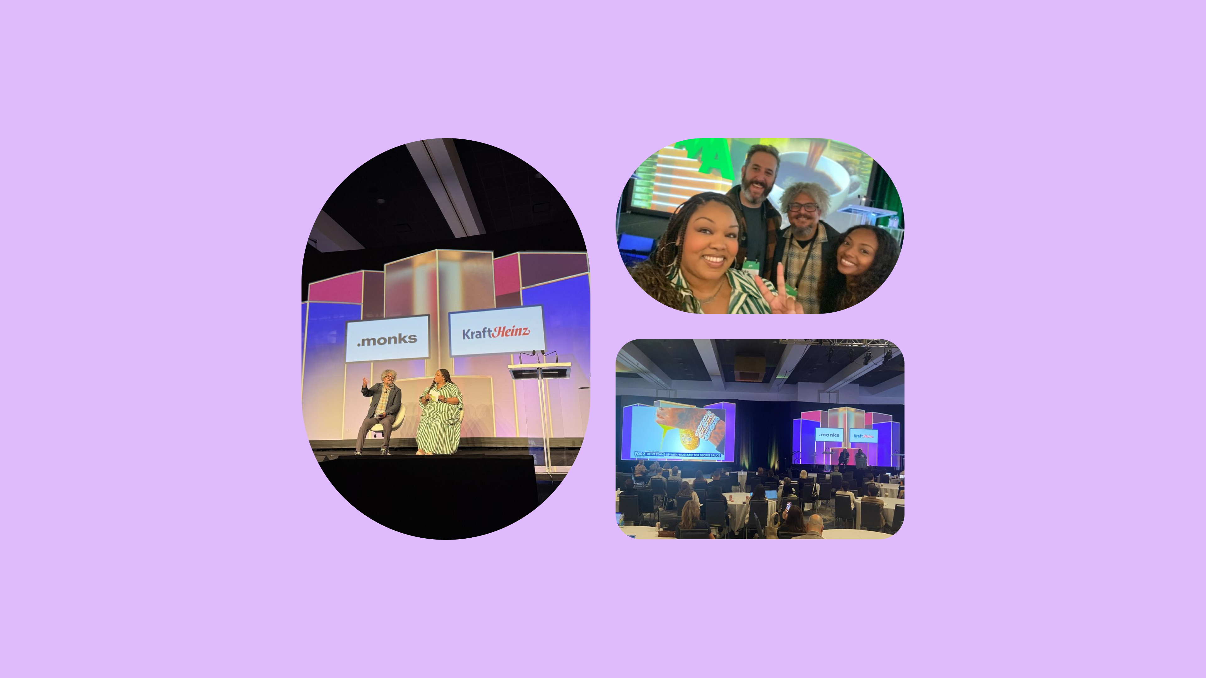 Picture collage of employees at ANA Conference