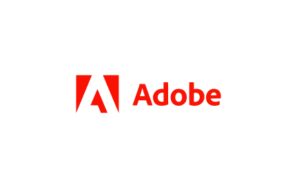 Adobe logo on white background