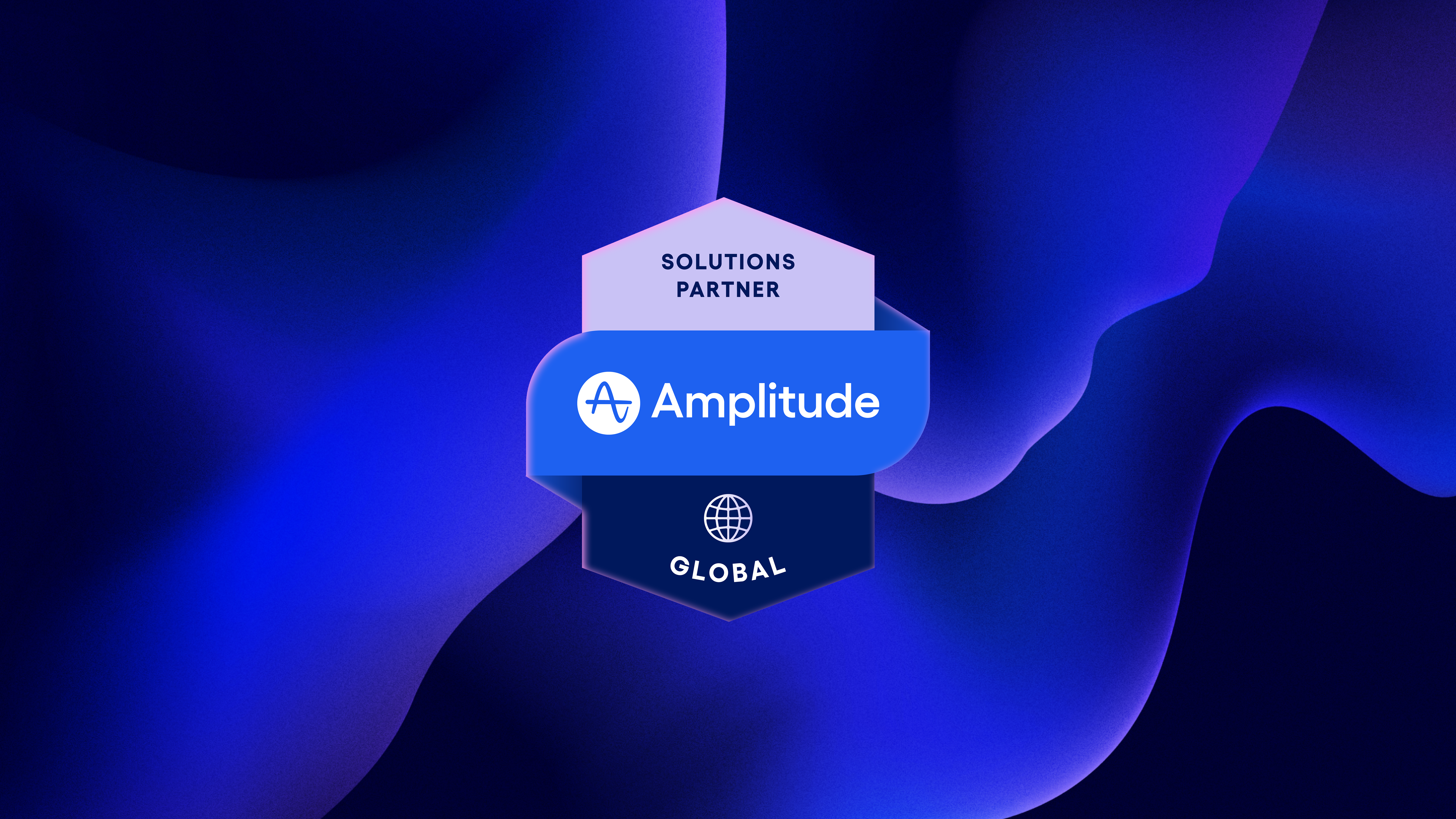 Amplitude Global Solutions Partner Monks announcement banner and badge