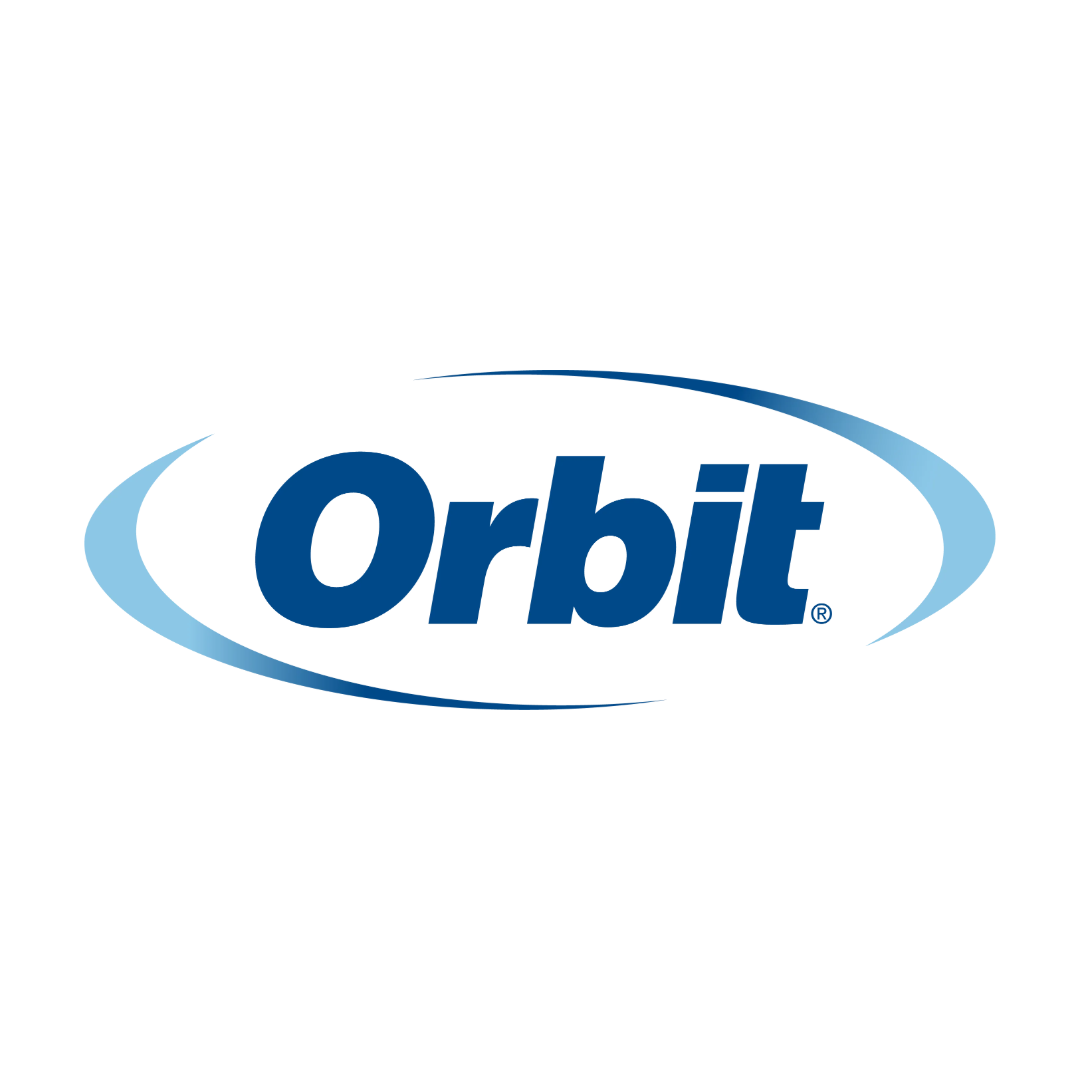 Logo for Orbit Irrigation, a subsidiary of Husqvarna Group