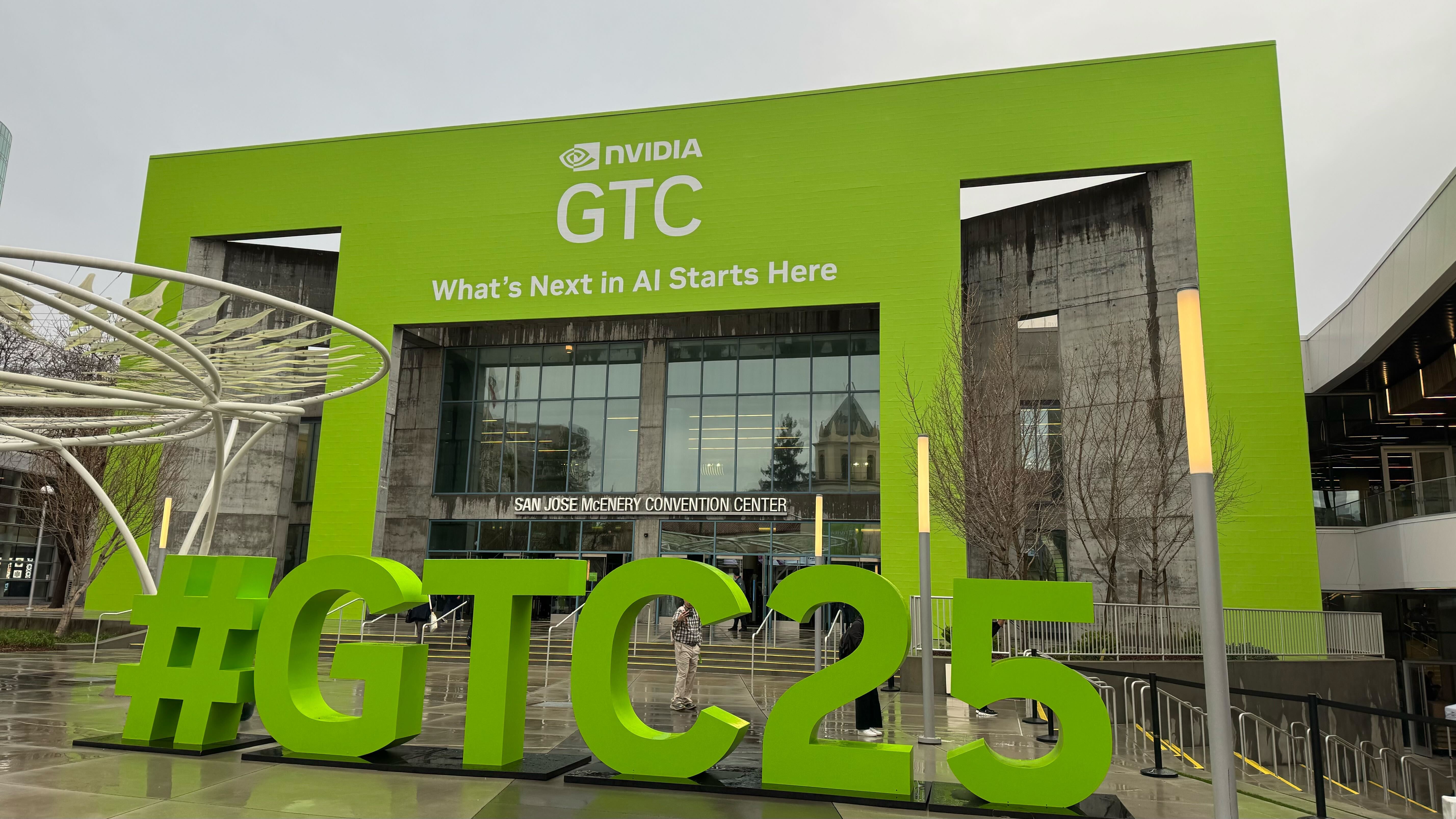 San Jose Convention Center decorated for GTC Event