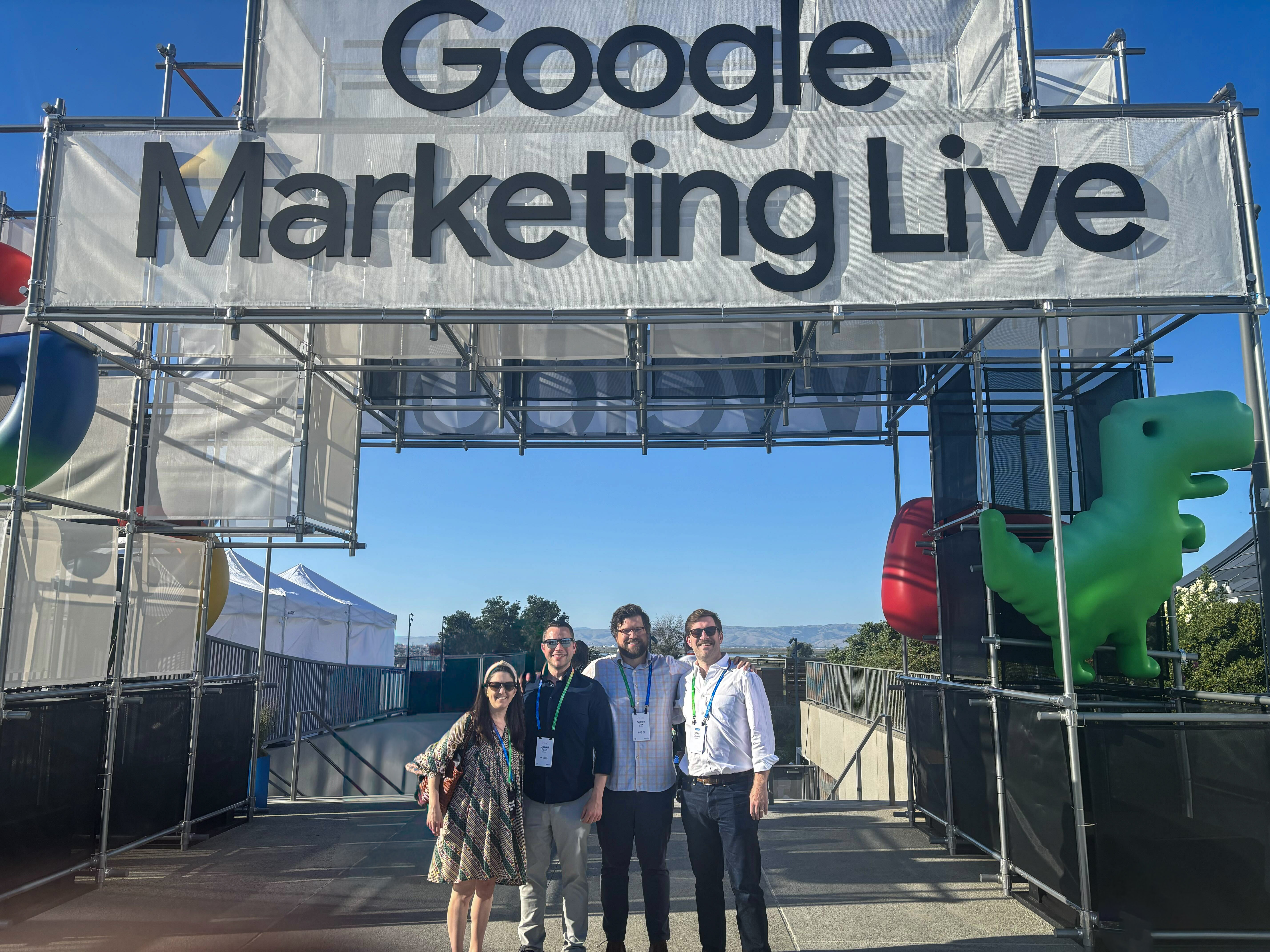 Monks leaders attending Google Marketing Live 2026, with our partner team at Google.