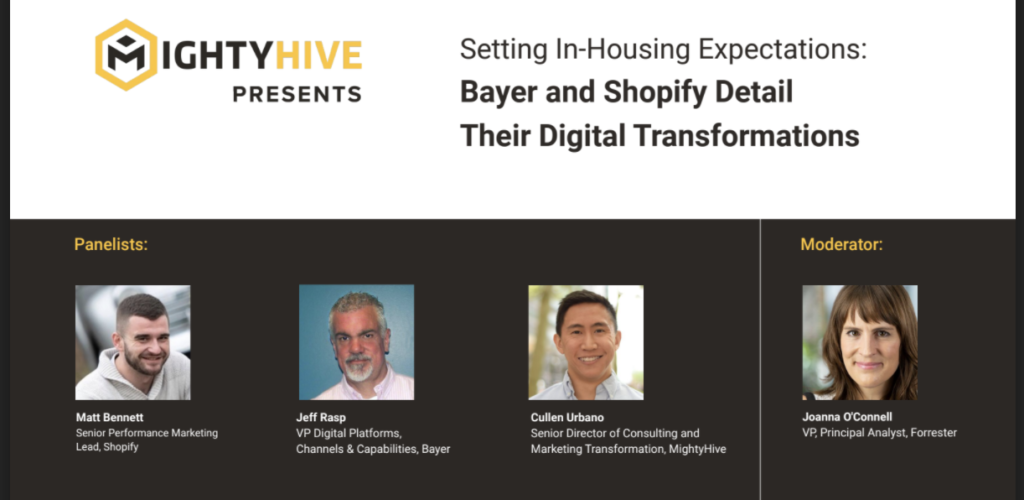 WEBINAR: Setting In-Housing Expectations: Bayer and Shopify Detail Their Digital Transformations
