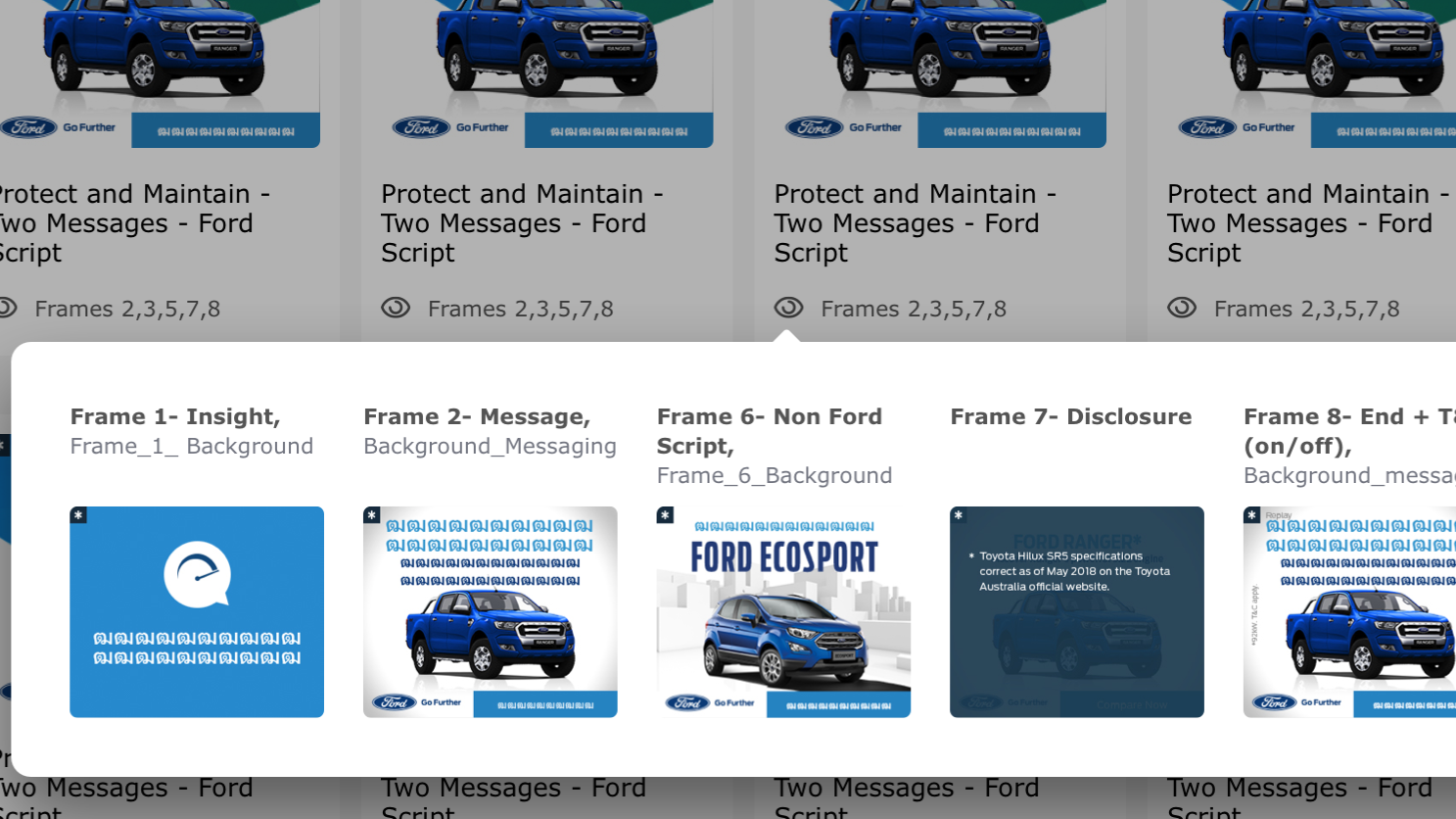 Create new campaign - select banner sequence - preview