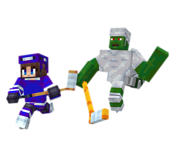 Two roblox hockeyland players skating