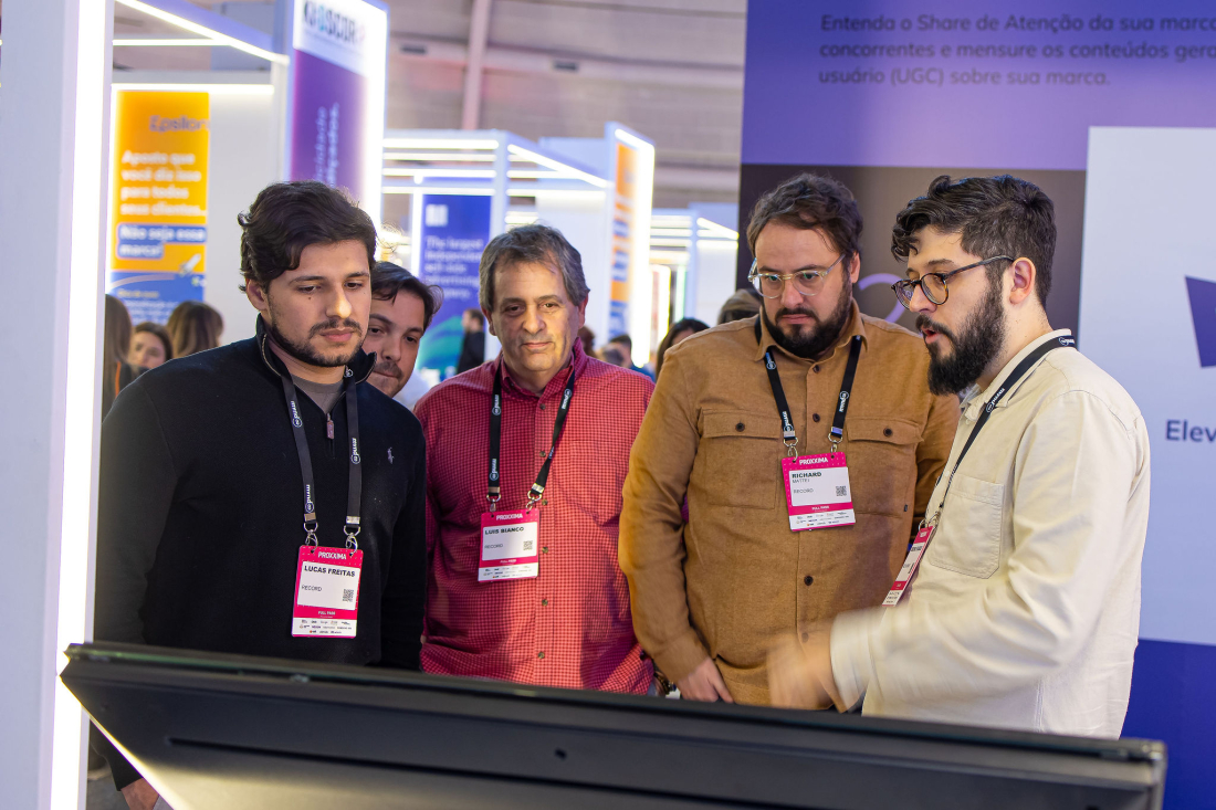 people interacting with the screen