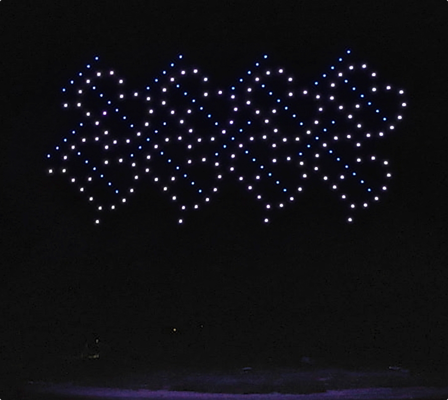lights making up the TB monogram