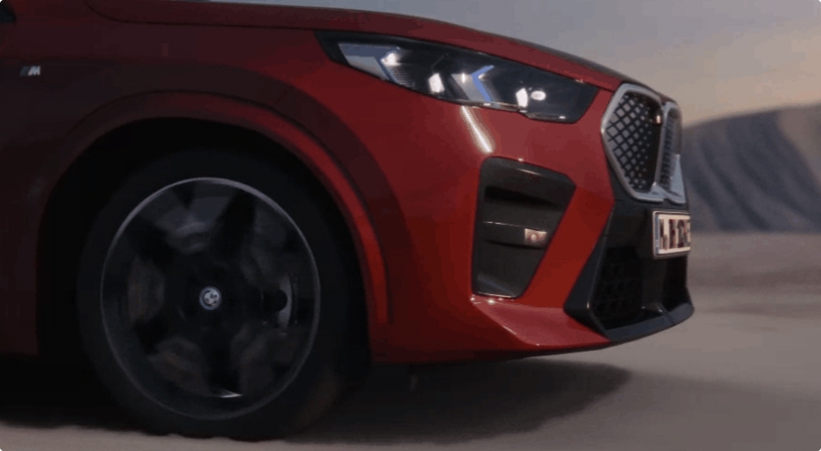Closeup of the New BMW X2.
