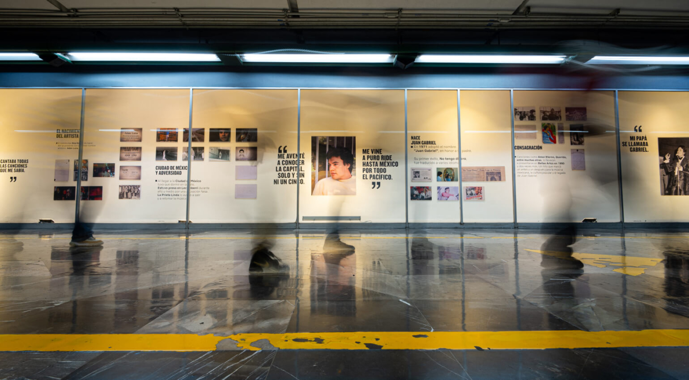 The Bellas Artes metro station showcasing Alberto’s journey to becoming the legendary artist.