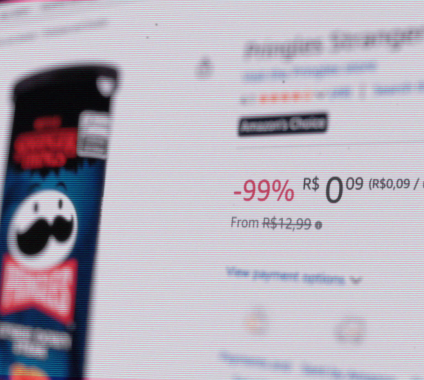 An ecommerce store selling Pringles with the price dramatically lower than normal due to the spikes in fear from people watching the Stranger Things premier.