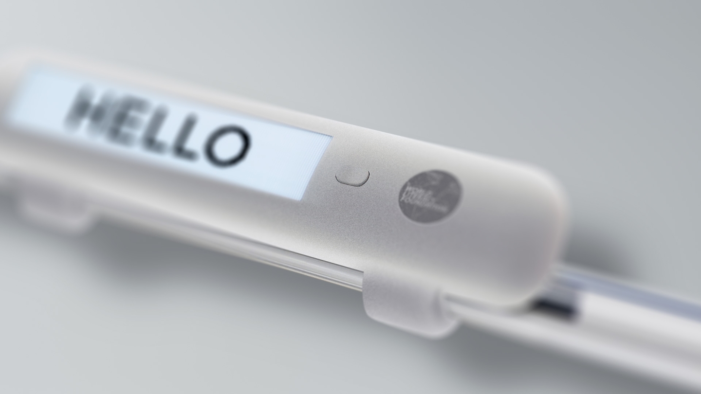 the literacy pen device on a pencil