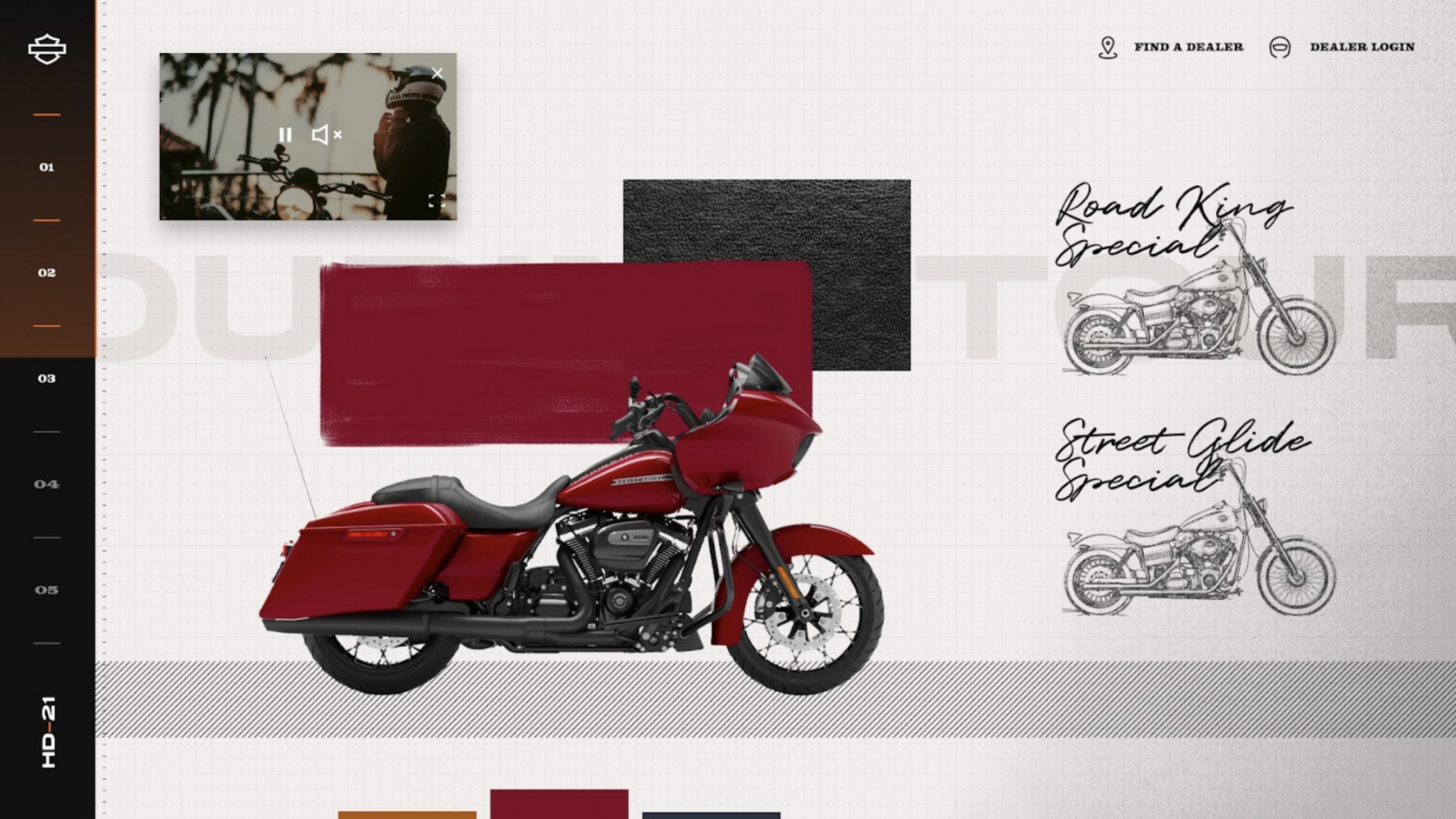 Road King special Harley Davidson screen