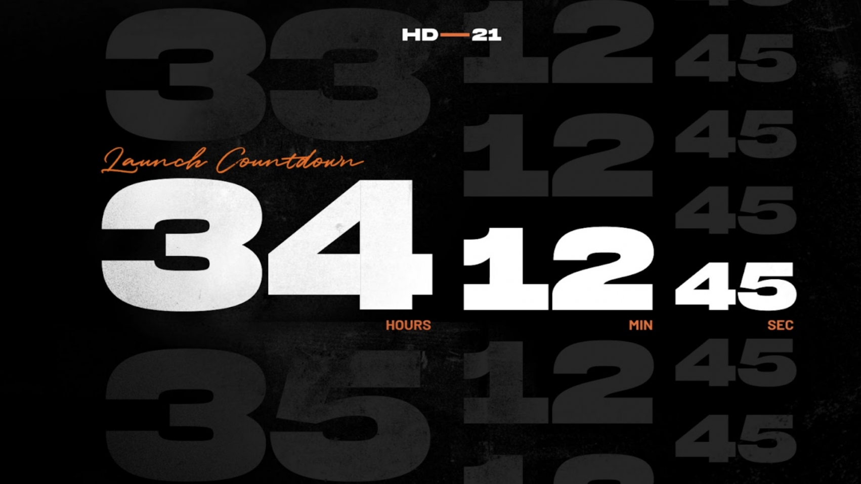Launch countdown clock on platform