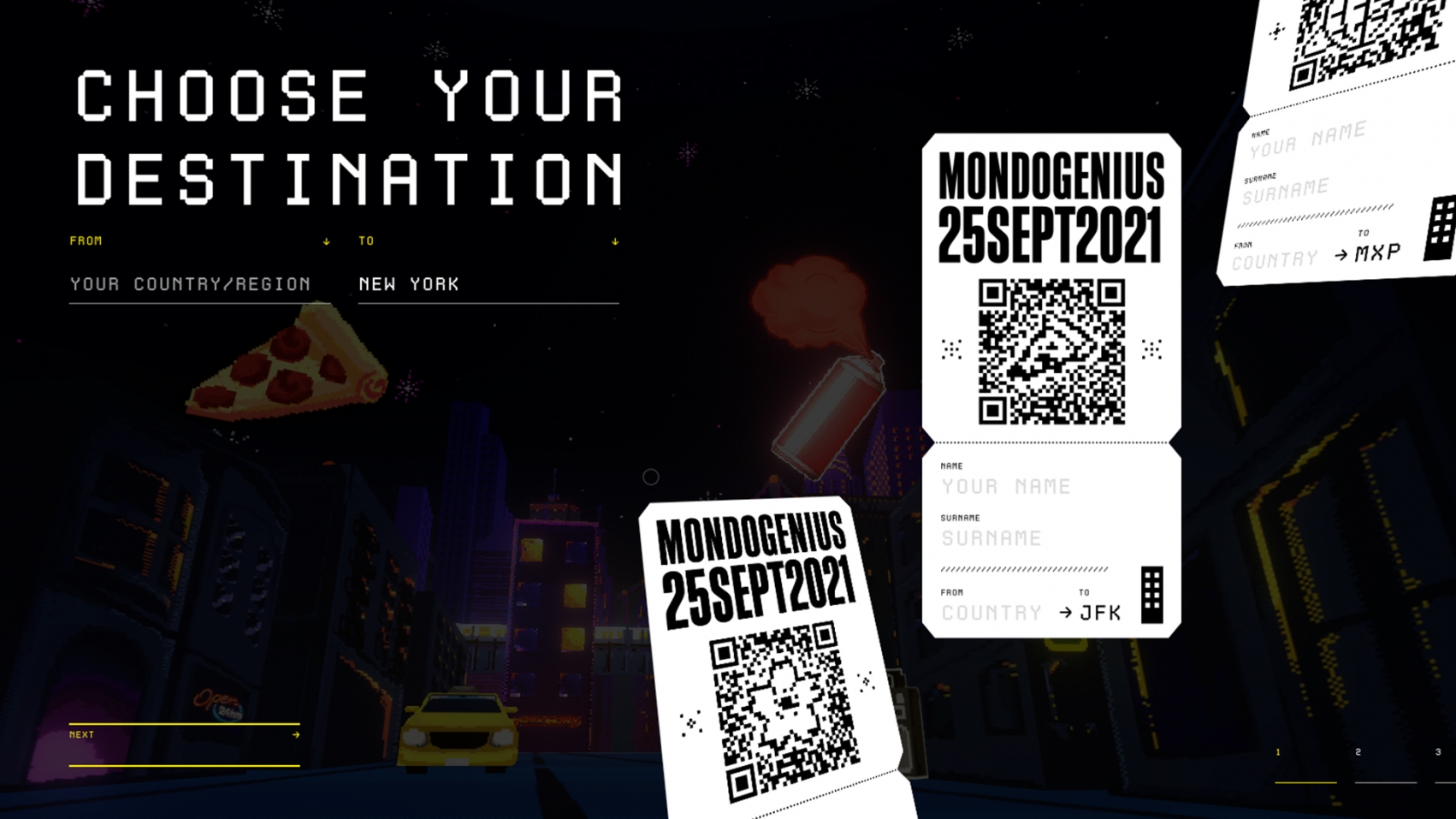 Moncler's mondogenius platform interface ticket purchase