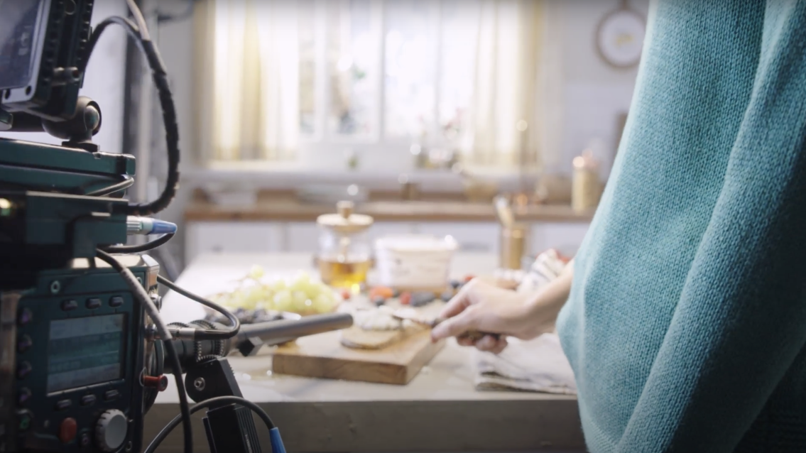 Film production of a santa clara commercial