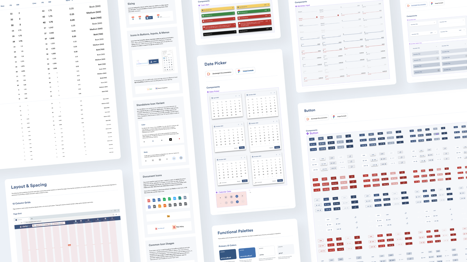 A mosaic of First American application screens