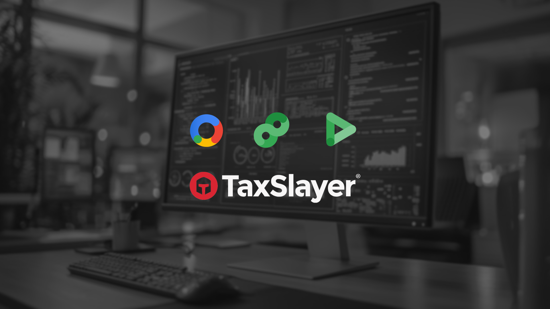 Google Marketing Platform logos with the TaxSlayer logo