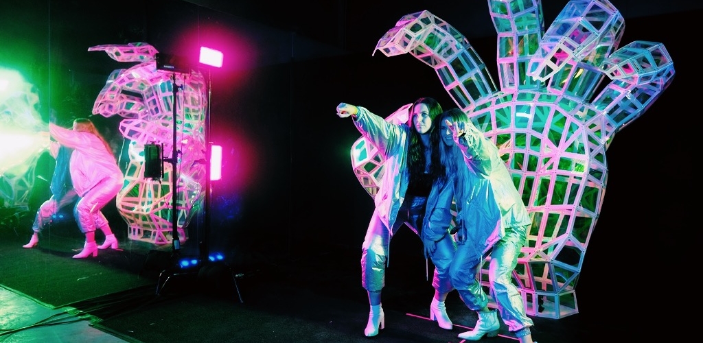 Music fans experiencing the Super Saturday Night: Lady Gaga Activation