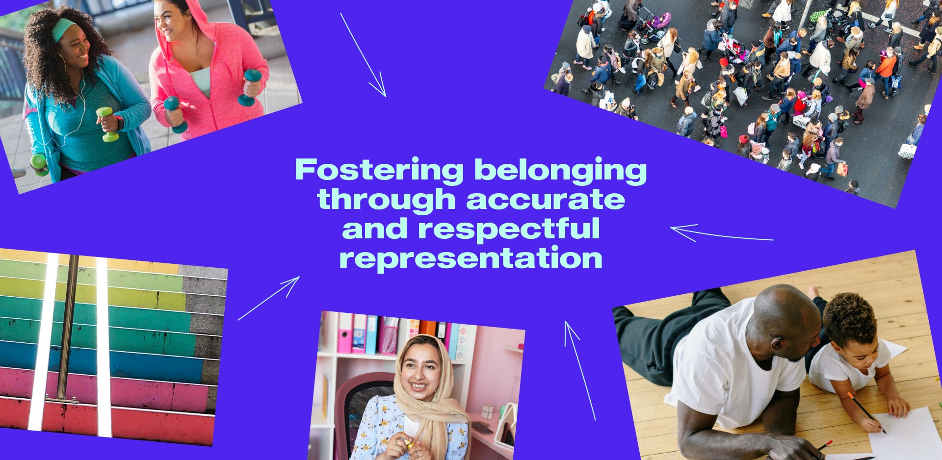 Collage of different people all over the world