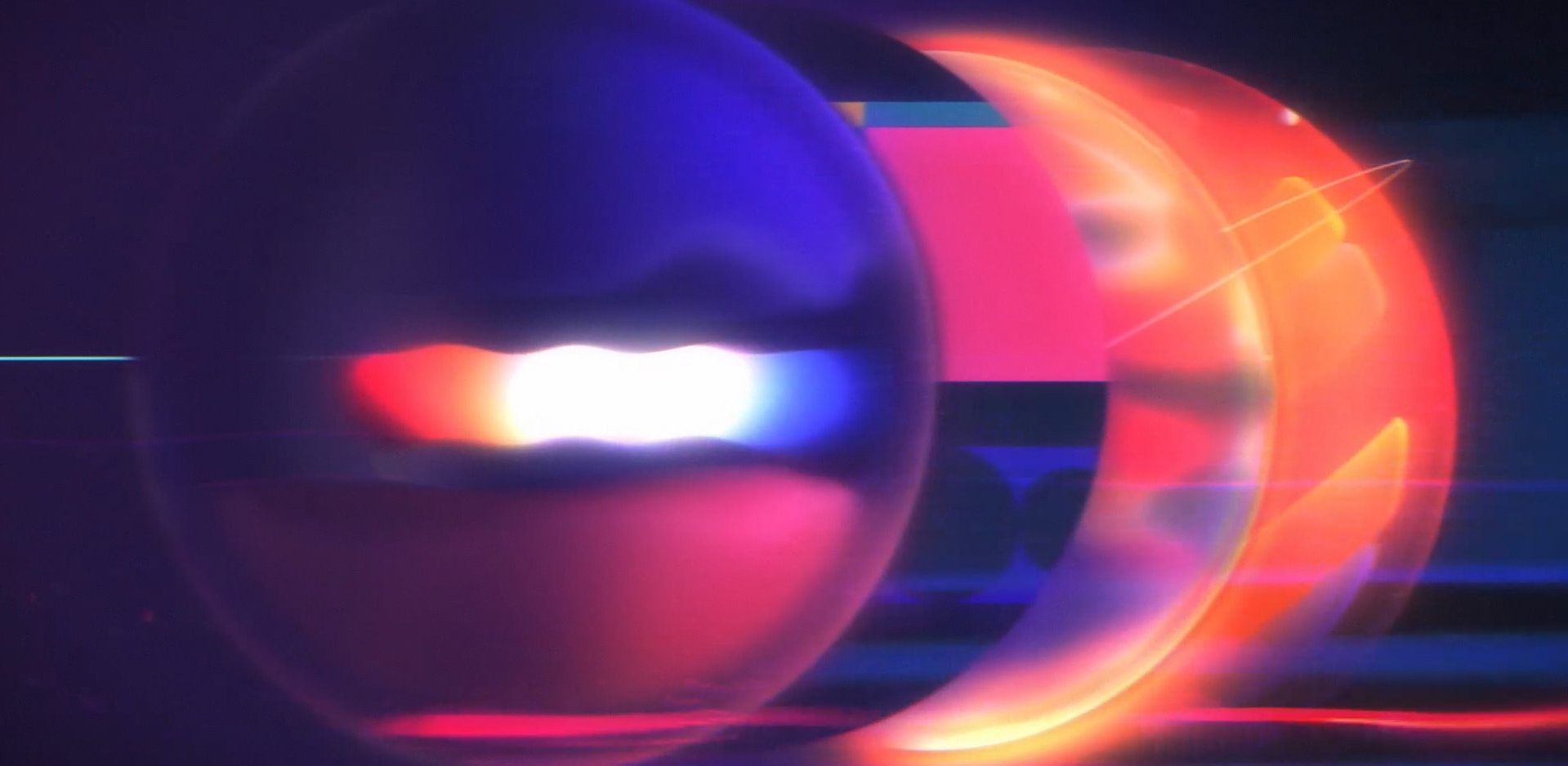 A colorful space type design where worlds are coliding