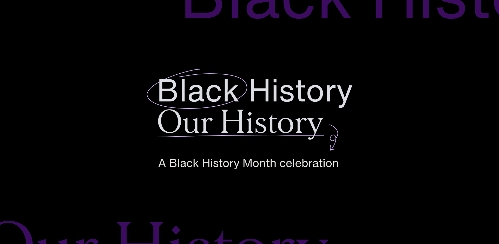 Black history is our history in white text