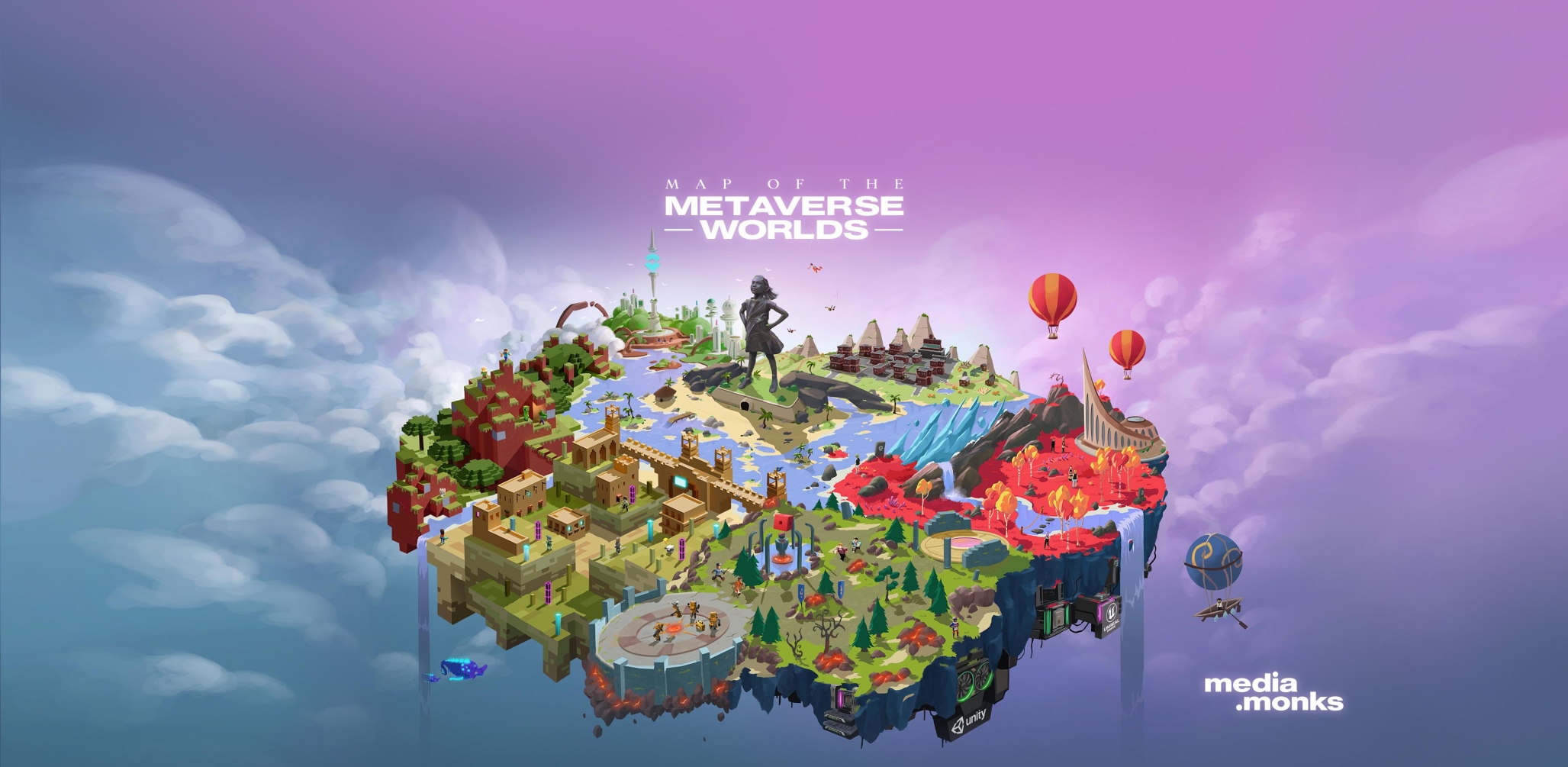 Our Map of the Metaverse Worlds: Find a Virtual Home Now | Monks