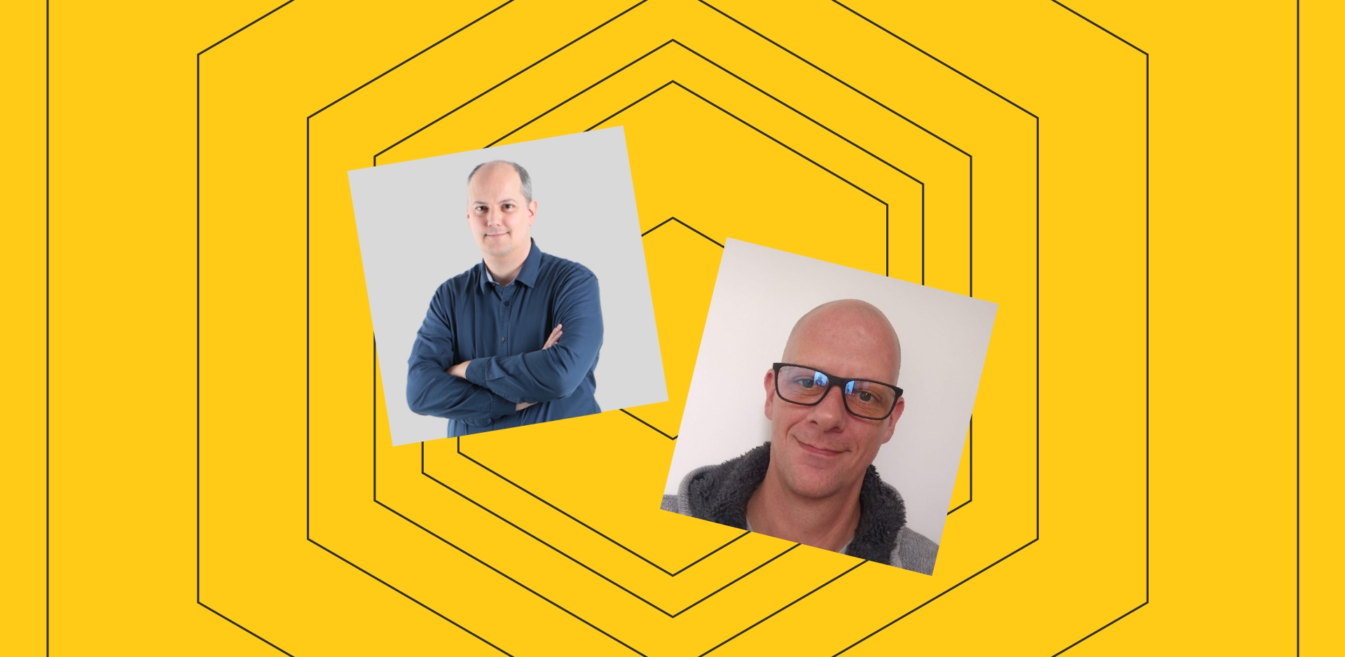 Headshots of Doug Hall and Julien Conquet