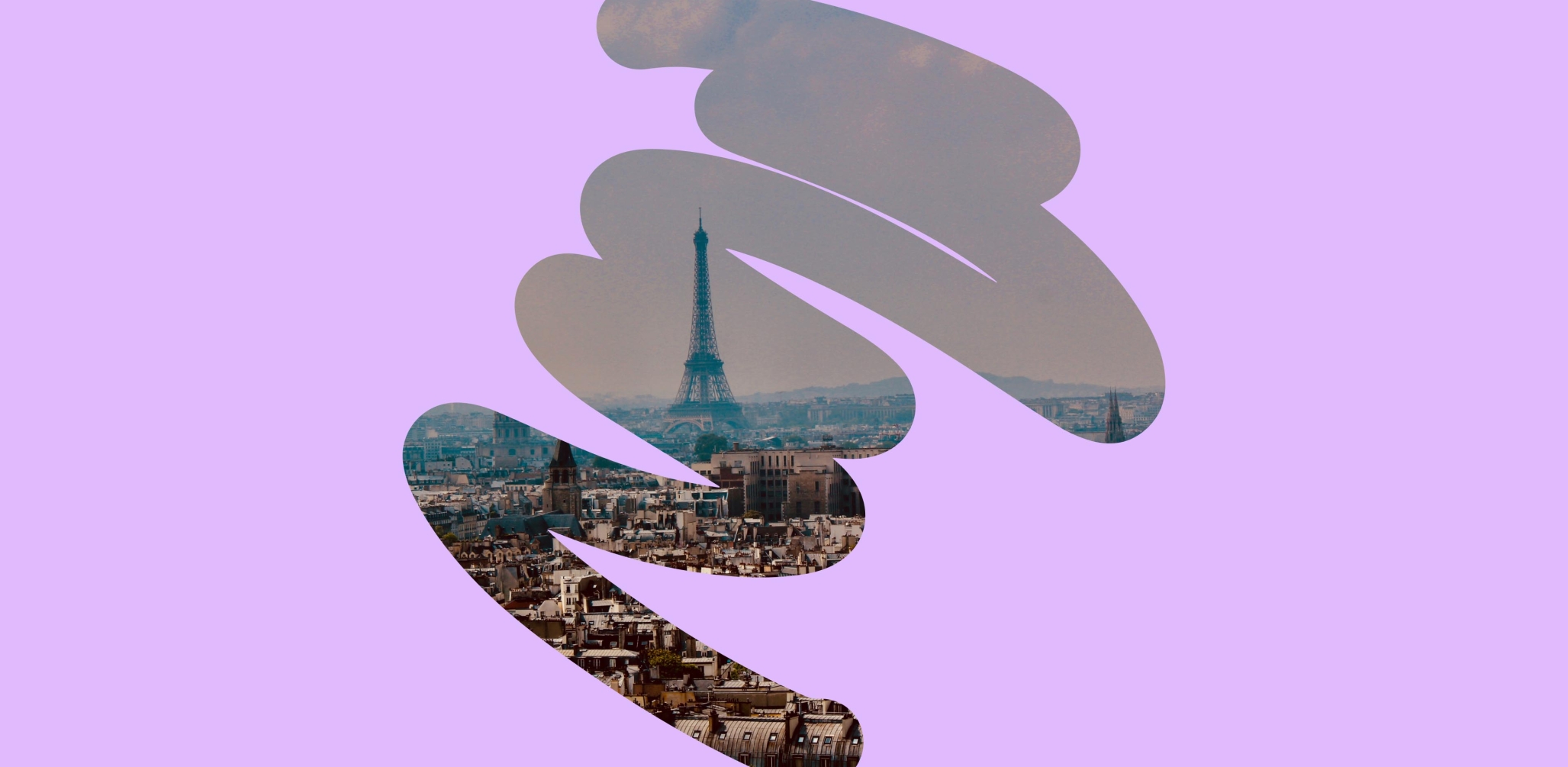 A skyline photo of Paris, France