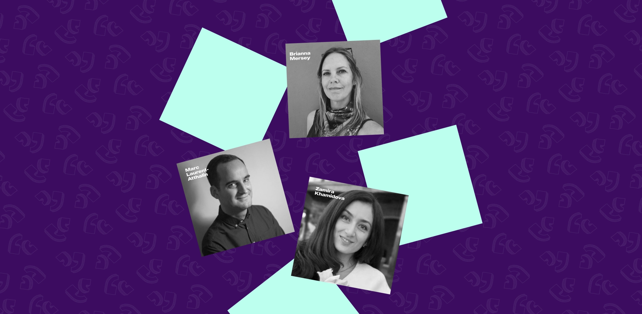 A collage of speakers headshots from the IMO webinar with Reitmans