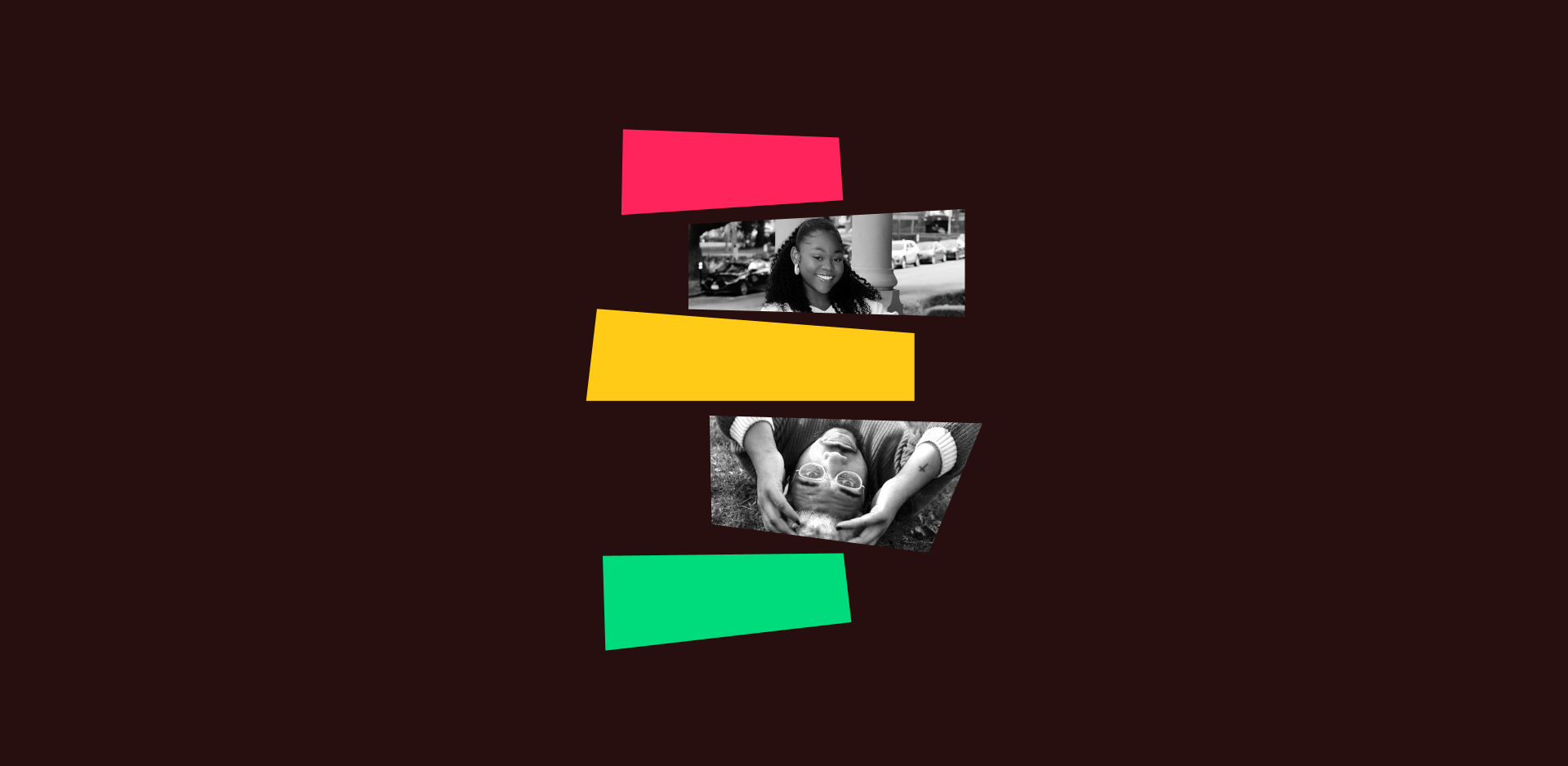 Black history month design with photos of media.monks employees