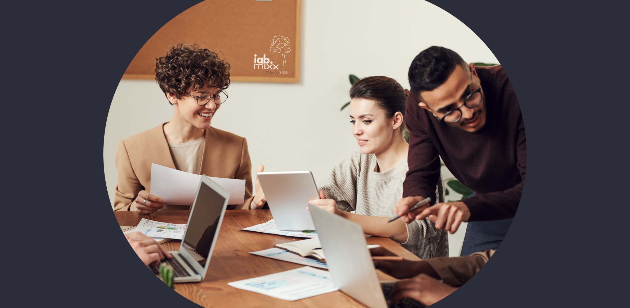 Employees working together