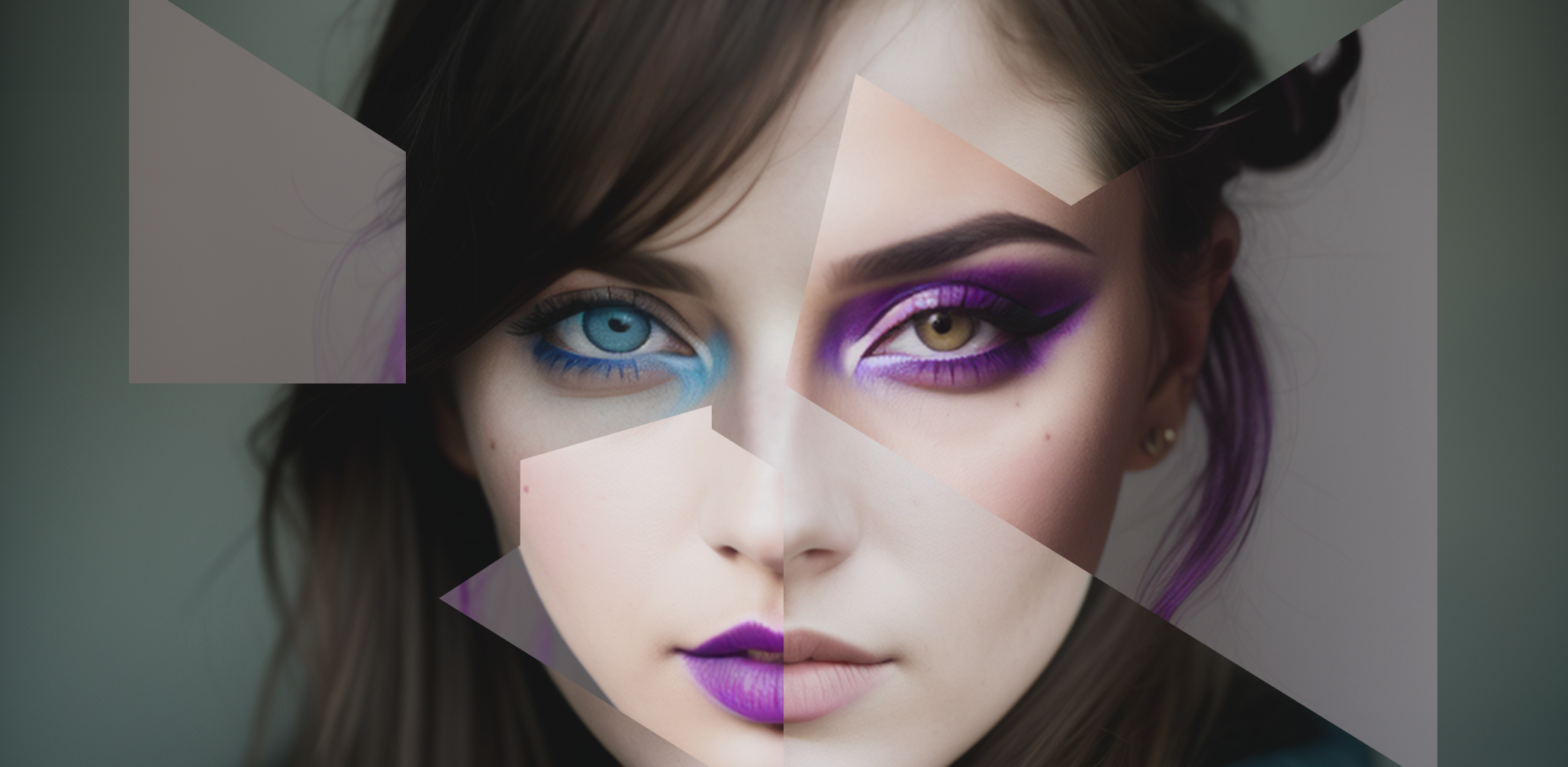 Collage image of a woman.