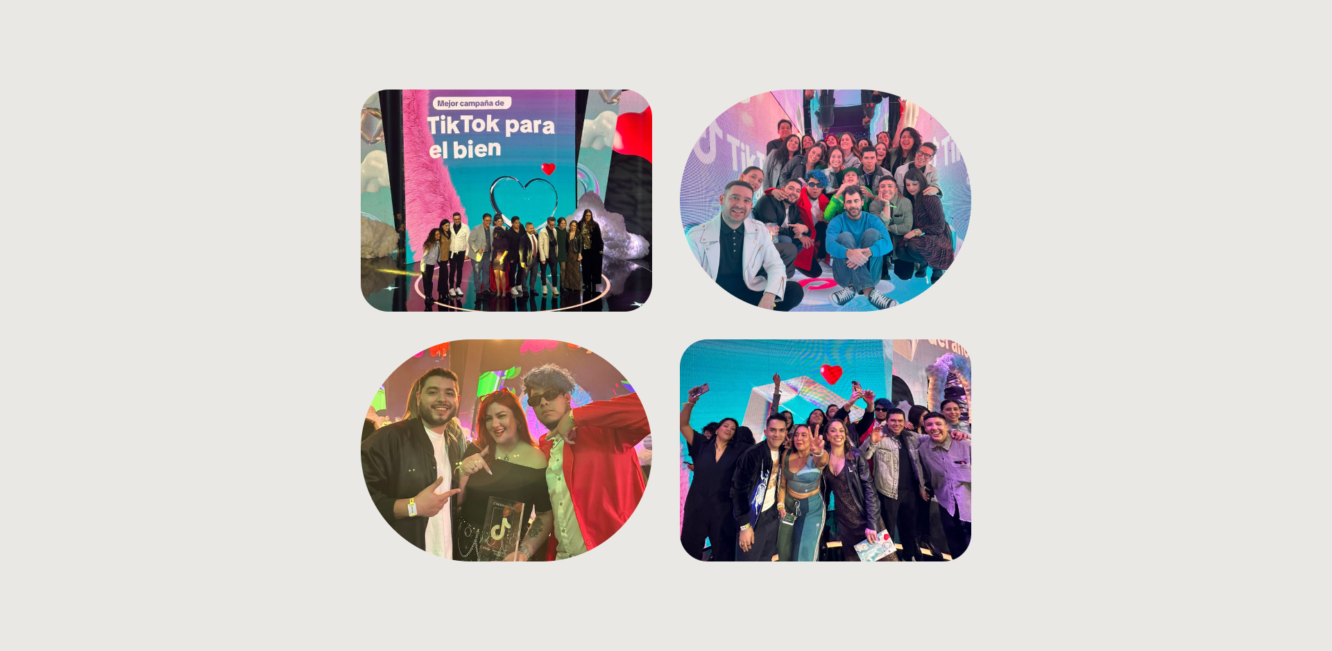 collage of photos of our people at the TikTok Ad Awards