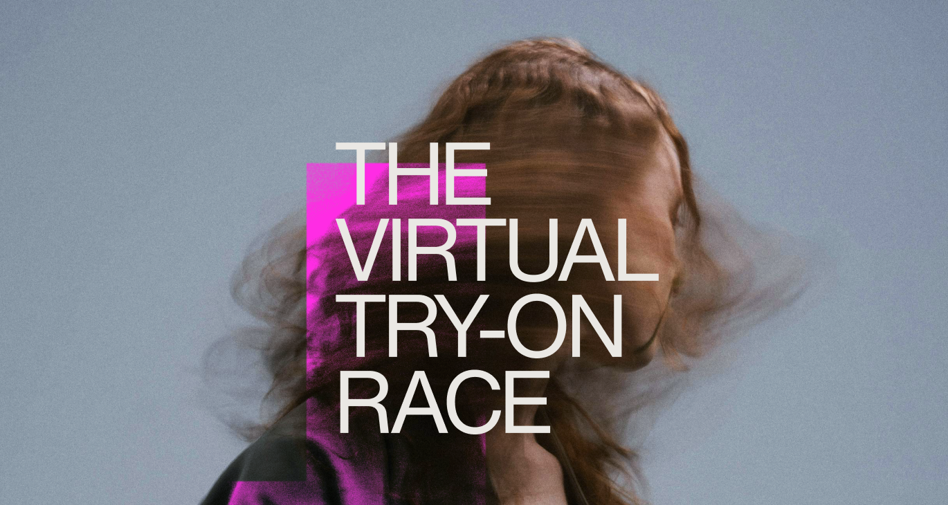 A woman shaking her long brown hair with an all caps title