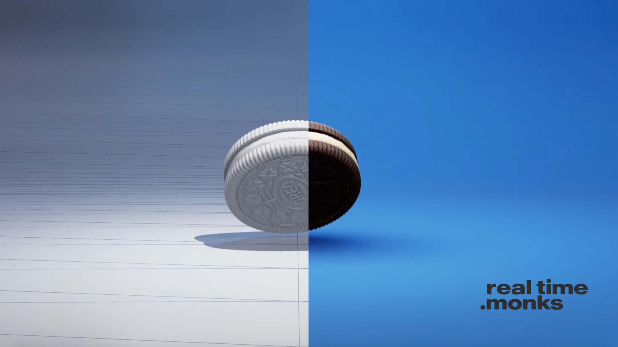 A 3D recreation of an OREO cookie