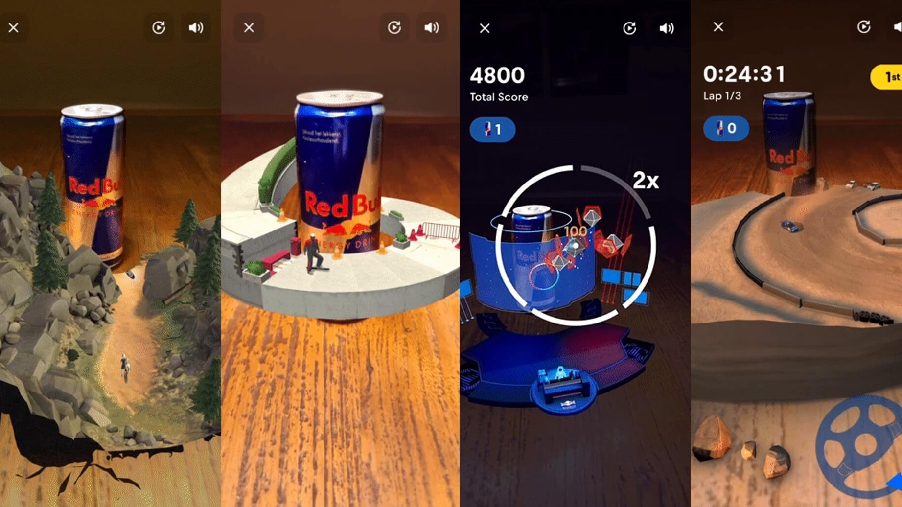 A series of AR games